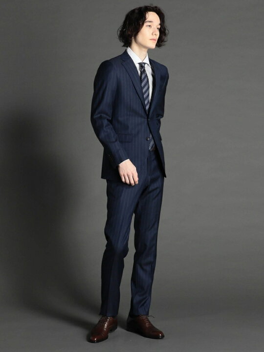楽天市場】【SALE／40%OFF】【ex/tra】Loropiana ピンストライプスーツ 