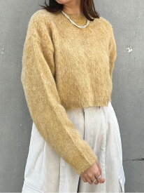 【SALE／70%OFF】モヘアタッチニットプルオーバー NICOLE CLUB ニコル クラブ トップス ニット イエロー グリーン ホワイト グレー【RBA_E】[Rakuten Fashion]