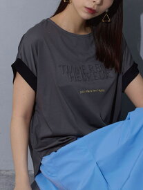 エンボス刺繍Tシャツ NICOLE white ニコル クラブ トップス カットソー・Tシャツ ホワイト レッド グレー【送料無料】[Rakuten Fashion]