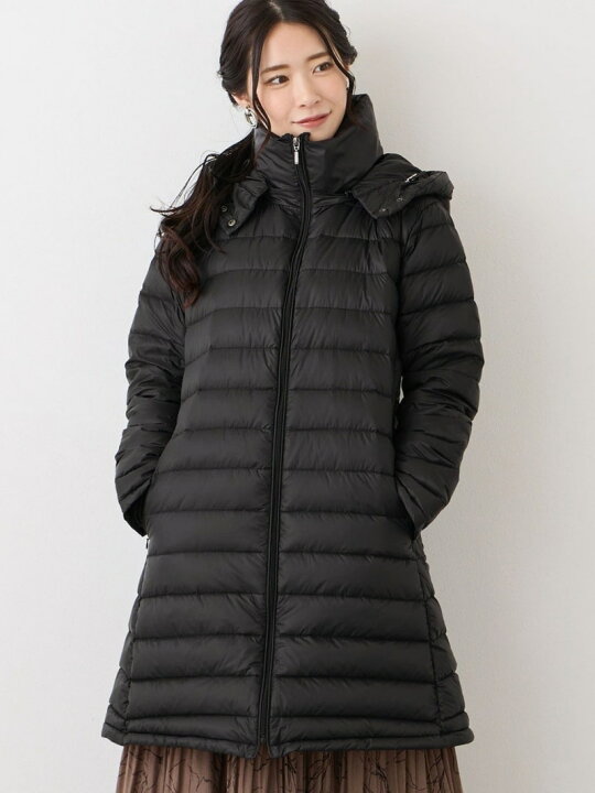 楽天市場】【SALE／30%OFF】フード付きロングダウンコート/タフタ 