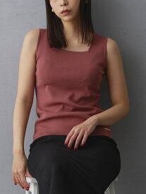 ニットタンクトップ NICOLE white ニコル クラブ トップス ニット ホワイト グリーン ブラック ピンク グレー【送料無料】[Rakuten Fashion]