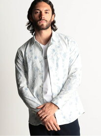 【SALE／70%OFF】マイクロミニサッカーボタニカルプリントシャツ HIDEAWAYS NICOLE ニコル トップス シャツ・ブラウス ホワイト グレー ブラック【RBA_E】【送料無料】[Rakuten Fashion]