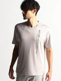 メタルジェルプリント半袖Tシャツ NICOLE CLUB FOR MEN ニコル トップス カットソー・Tシャツ ブラック ブルー ホワイト グレー【送料無料】[Rakuten Fashion]
