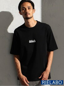 【RIELABO】シェルテックナイロンロゴTシャツ NICOLE CLUB FOR MEN ニコル トップス カットソー・Tシャツ ブラック ホワイト【送料無料】[Rakuten Fashion]