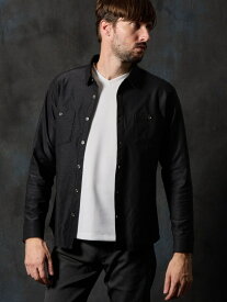 ショートレギュラーカラーシャツブルゾン HIDEAWAYS NICOLE ニコル トップス シャツ・ブラウス カーキグリーン ブルー ブラック ベージュ【送料無料】[Rakuten Fashion]