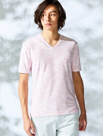 ハニカムジャガード半袖Tシャツ HIDEAWAYS NICOLE ニコル トップス その他のトップス ブラック ピンク グレー ブルー レッド【送料無料】[Rakuten Fashion]