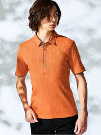 【SALE／30%OFF】ランダムテレコショートレギュラーカラーポロシャツ HIDEAWAYS NICOLE ニコル トップス ポロシャツ グリーン ブラック パープル ネイビー ホワイト オレンジ【RBA_E】【送料無料】[Rakuten Fashion]