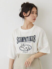 【SALE／50%OFF】フェネック カレッジ刺繍Tシャツ NICOLE CLUB ニコル クラブ トップス カットソー・Tシャツ グリーン ホワイト グレー【RBA_E】[Rakuten Fashion]