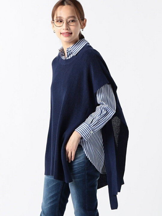 楽天市場】【SALE／60%OFF】アゼ編みポンチョベスト Grand PARK NICOLE 