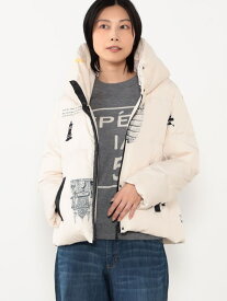 【WALDO】チェス柄ダウンブルゾン NICOLE white ニコル クラブ ジャケット・アウター その他のジャケット・アウター ブラック ホワイト【送料無料】[Rakuten Fashion]