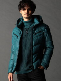 ムラプリントマイクロクロス ダウンブルゾン NICOLE CLUB FOR MEN ニコル ジャケット・アウター その他のジャケット・アウター ホワイト ネイビー ブルー ブラック オレンジ ブラウン【送料無料】[Rakuten Fashion]