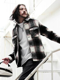 【SALE／30%OFF】Wパッチポケット チェックシャツブルゾン NICOLE CLUB FOR MEN ニコル トップス シャツ・ブラウス【RBA_E】【送料無料】[Rakuten Fashion]