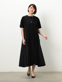 【WALDO】サイドスピンドル異素材使いワンピース NICOLE white ニコル クラブ ワンピース・ドレス その他のワンピース・ドレス グレー ブラック【送料無料】[Rakuten Fashion]