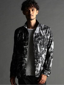 【SALE／70%OFF】3Dジャカード スタンドシャツ(40周年企画) NICOLE CLUB FOR MEN ニコル トップス シャツ・ブラウス ブラック【RBA_E】【送料無料】[Rakuten Fashion]