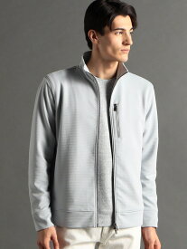 【SALE／70%OFF】タックボーダー ジップアップブルゾン MONSIEUR NICOLE ニコル トップス その他のトップス グレー ブルー【RBA_E】【送料無料】[Rakuten Fashion]