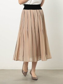 【WALDO】ストライプウエストリブスカート NICOLE white ニコル クラブ スカート その他のスカート ベージュ ネイビー【送料無料】[Rakuten Fashion]