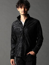 【SALE／50%OFF】フロッキーペイズリープリントシャツ NICOLE CLUB FOR MEN ニコル トップス シャツ・ブラウス ブルー ブラック ワインレッド【RBA_E】【送料無料】[Rakuten Fashion]