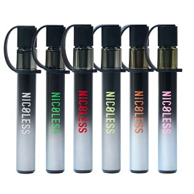 【10%OFFクーポン配布中！ 5/16 1:59まで】 【公式店】 NICOLESS VAPE 2 5本セット 6本セット ニコレス ベイプ 使いきり 電子タバコ タール無し ニコチンなし 加熱式タバコ 火を使わない 水蒸気 リキッド 電子たばこ 禁煙 禁煙タバコ 禁煙グッズ ニコレスベイプ