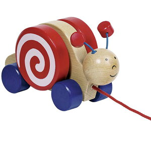 ゴルネスト&キーゼル プルアロング スネイル ワンジャ 木のおもちゃ プルトイ プルトーイ 木製 子供 1歳 2歳 3歳 誕生日プレゼント 誕生日 男の子 男 女の子 女 赤ちゃん ベビー 出産祝い 引