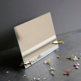 ウエストビレッジ BRANCH STAND MIRROR インテリア 雑貨 置き スタンド 卓上 鏡 ミラー おしゃれ | かがみ 卓上ミラー スタンドミラー 卓上鏡 化粧ミラー 化粧鏡 メイクミラー プレゼント 贈り物 ギフト インテリア雑貨 テーブルミラー スクエアミラー 四角 4角