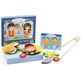 DJECO ジェコ　サイラス＆レナ　おままごと キッチン ままごとセット 子供 3歳 4歳 5歳 誕生日プレゼント 女の子 女 出産祝い 木のおもちゃ 幼児 木製 知育玩具 おしゃれ 子供用 ごっこ遊び プレゼント 誕生日 キッズ 知育 玩具 クリスマスプレゼント