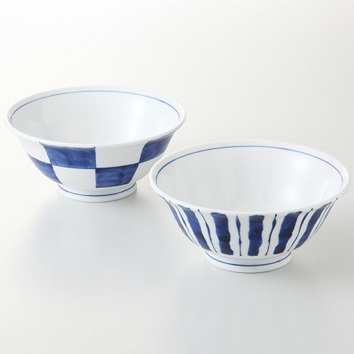 楽天市場 西海陶器 波佐見焼 染付モダン ペアラーメン鉢 2個セット 丼ぶり 磁器 国産 日本製 食器 瀬戸物 陶器 焼き物 おしゃれ ギフト プレゼント お祝い どんぶり 鉢 ラーメン鉢 かわいい ペア 夫婦 結婚祝い 結婚記念日 両親 丼 丼鉢 波佐見 麺鉢 どんぶり鉢
