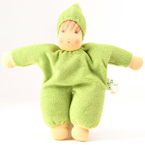 ナンヒェン ベビー・ルナ・グリーン 子供 ドイツ 誕生日プレゼント 誕生日 女の子 女 出産祝い 2歳 3歳 4歳 ベビー玩具 キッズ ギフト 赤ちゃん ベビー お人形 プレゼント 幼児 保育園 人形 お