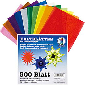 ブントパピア社　トランスペアレントペーパー 14cm　子供 工作 キット 用紙 ドイツ クリスマスプレゼント