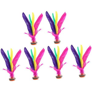 6個入り シャトルコック 蹴 ダー 蹴羽根 ダーカウ ジェンズ インディアカ 蹴鞠 ユニーク スポーツバドミントン 羽根 キックシャトル 中国のキックシャトル スポーツ 用品 送料無料