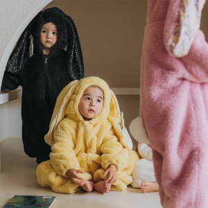 うさぎ 着ぐるみ うさぎ ロンパース ベビー服 ウサギさん 衣装 子供 うさぎ フード付 新生児服 カバーオール 男の子 女の子 ボア もこもこ 寝袋 パジャマ ベビー クリスマス 出産祝い