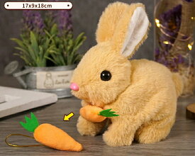おもちゃ ウサギ 電動おもちゃ 電動動物 電動ぬいぐるみ 動くぬいぐるみ ぬいぐるみ 動くウサギ お世話 入園 お祝い ひな祭り ふわふわ 子供 キッズ 誕生日 プレゼント ギフト 電池別売り
