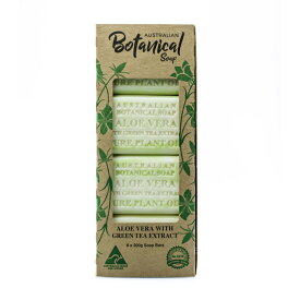 オーストラリアンボタニカルバーソープ 200g x 8個 アロエベラ Australian Botanical Bar Soap 200g x 8 count Aloe Vera with Green Tea Extract