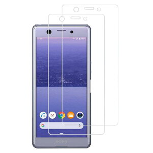 �y2���Z�b�g�z Xperia Ace �p �K���X�t�B���� SO-02L �t�B���� �G�N�X�y���A�G�[�X �����K���X �ی�t�B���� �y�����ߗ�/�w��h�~/�C�A�[��/�\��t���ȒP�z