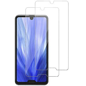 �y2������z AQUOS R3 �p �K���X�t�B���� SH-04L SHV44 �t�B���� �y�C�A�[��/�����Ȃ�/�\��t���ȒP�z �A�N�I�X R3 �����K���X �t�� �ی�t�B����