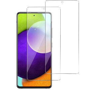 �y2���Z�b�g�z Galaxy A52 5G �p �K���X�t�B���� SC-53B �M�����N�V�[ A52 5G �����K���X �t���ی� �t�B���� �y�C�A�[��/�\��t���ȒP/�����ߗ�/�w��h�~�z