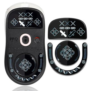 IMMOENUC �}�E�X�\�[�� G PRO X SUPERLIGHT 2 ���C�����X�}�E�X�p�K���X�}�b�g �}�E�X���ϋv �ᖀ�C (�u���b�N�J���[) ��