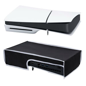 Mcbazel PS5 Slim �V�^��p �J�o�[ ���u�� PS5�R���\�[���ی�J�o�[ ���� �z�R���h�~ ����h�~ �E���ȒP PS5�ʏ�ŁiUHD�j�ƃf�W�^���œK�p -�u���b�N�ƃz���C�g�̃��C��