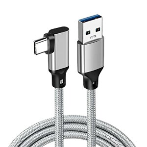 USB Type C �P�[�u�� L�� Suptopwxm (10Gbps �f�[�^�]�� /60W 3A�}���[�d) USB3.1 Gen2 �^�C�v c �P�[�u�� USB-A to USB-C ���ϋv�i�C�����҂� Galaxy �AiPad Pro (2018) / iPad Air 5 / MacBook/MacBook Air (2018)���̑�USB-C�@���