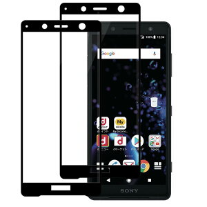 �y2���Z�b�g�zKPNS ���{�f�ސ� �S�ʕی� Xperia xz2 compact SO-05K �p �K���X�t�B���� �����K���X �J�o�[ �ی�t�B����