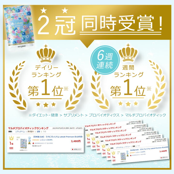 楽天市場】【日本製/公式】 ラクビプレミアム Lakubi Premium 機能性  