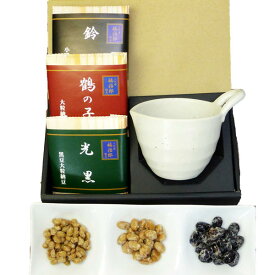高級 納豆 【梅】納豆3種 6食 ギフト 二代目 福治郎 納豆鉢付 ギフト 納豆鉢付き 鶴の子 そのまま 納豆 人気 食べ比べ まとめ買い おつまみ 健康 安全 小粒 ギフト プレゼント 贈り物 送料無料