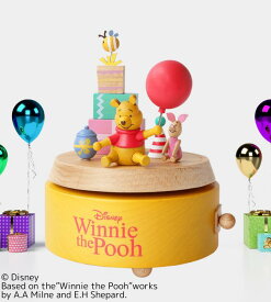 【誕生日・記念日の贈り物に】ディズニー Winnie the Pooh／プレゼントオルゴール｜監修ライセンス商品｜プーさん 曲目：Winnie the Pooh 木製 からくり【CD182S】 クリスマス プレゼント ギフト インテリア 可愛い かわいい おしゃれ 記念