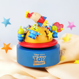 【誕生日・記念日の贈り物に】ディズニー トイストーリー／エイリアン オルゴール｜監修ライセンス商品｜リトル・グリーン・メン 曲目：You’ve Got a Friend in Me 木製 からくり【CD181S】 プレゼント クリスマス ギフト インテリア 可愛い おしゃれ 記念