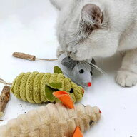 猫 ネズミ玩具2個セット ペットおもちゃ 噛むおもちゃ ぬいぐるみ おもちゃストレス解消 運動不足 ペット…