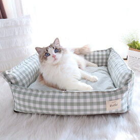 猫 ベッド 犬 ベッド ペットベッド ペットソファ 寝床 通年タイプ クールベッド ひんやり 夏用 クッション カバー取り外し可能 洗える