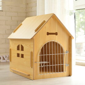 ペットハウス 犬 室内 木目調 屋外 猫ハウス 窓付き 組み立て簡単 犬小屋 猫小屋 木製ゲージ 小型犬 おしゃれ かわいい
