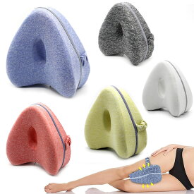 足枕 膝枕 就寝用 股関節痛と坐骨神経痛 膝クッション をらげするスムーズスパイン矯正枕 質の高い睡眠 低反発膝枕 横向き膝枕寝用 補助枕 カバー洗濯可能