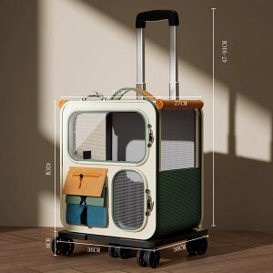 ペットキャリーカート キャリーバッグ 犬 猫 ペットキャリーリュック ペットバッグ ペットキャリーケース ペットキャリーバッグ キャスター付き 3way 飛び出し防止 軽量 バック 病院 通院 防