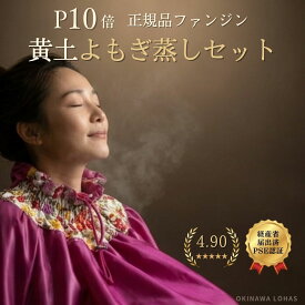【ポイント10倍】ファンジン 黄土よもぎ蒸しセット 自宅用 サロン用 韓国式座浴 温活 黄土椅子 黄土壺 専用コンロ(PSE) よもぎハーブ