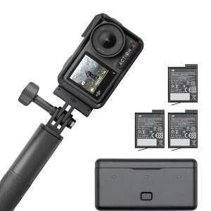 DJI �A�N�V�����J���� Osmo Action 4 �A�h�x���`���[ �R���{ �y�������K�i�z 4K/120fps�Ή� �h���J�����y��}�ցz�yC-2�z